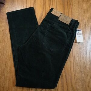 Polo Ralph Lauren Varick Slim Straight Corduroy Pants Mens 32X30 Green NWT